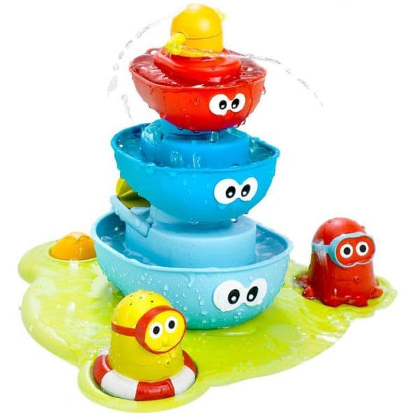 Yookidoo Brinquedo de Banho Fonte Banheira Stack'N'Stream 12m+