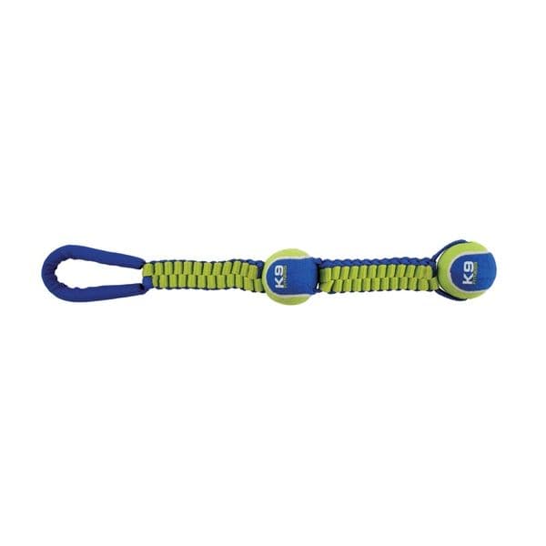 Zeus Brinquedo Cão K9 Pega com Torção em Nylon e 2 Bolas de Ténis