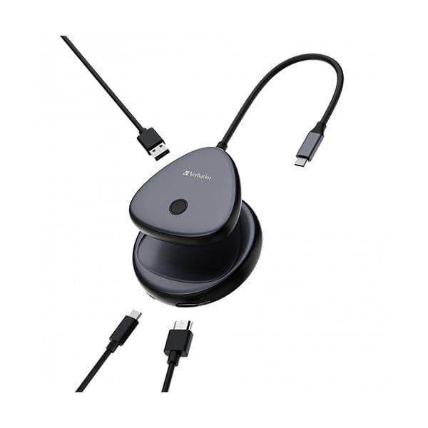 Verbatim Adaptador de Ecrã Sem Fios USB-C 4K WDA-02/WDA-01 Preto