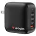 Verbatim Mini GaN Carregador 100W 3x USB-C 1x USB-A Preto