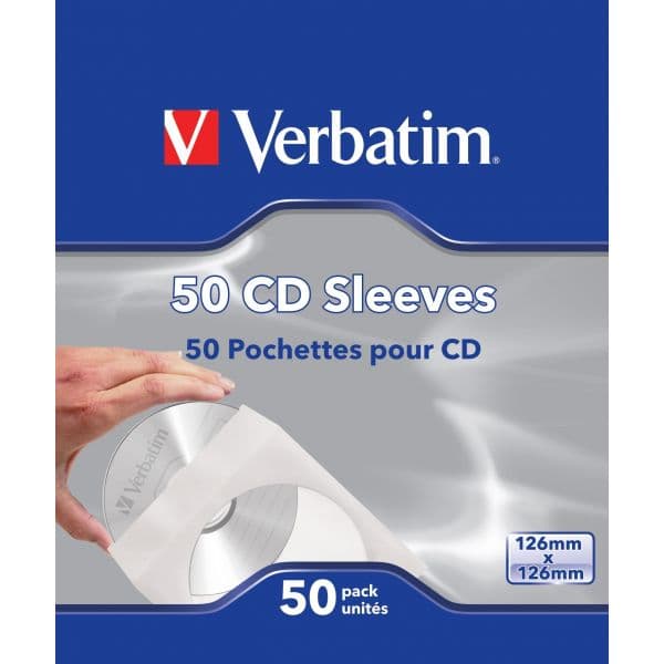Verbatim CD Sleeves Paper 50 unidades - 49992