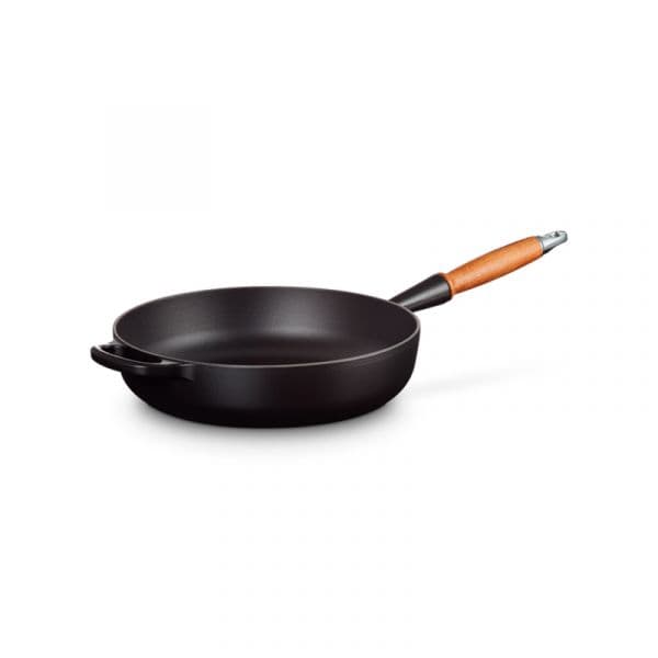 Le Creuset Frigideira Alta Pega Madeira Preto Mate 28cm - Signature - LC20259280000422
