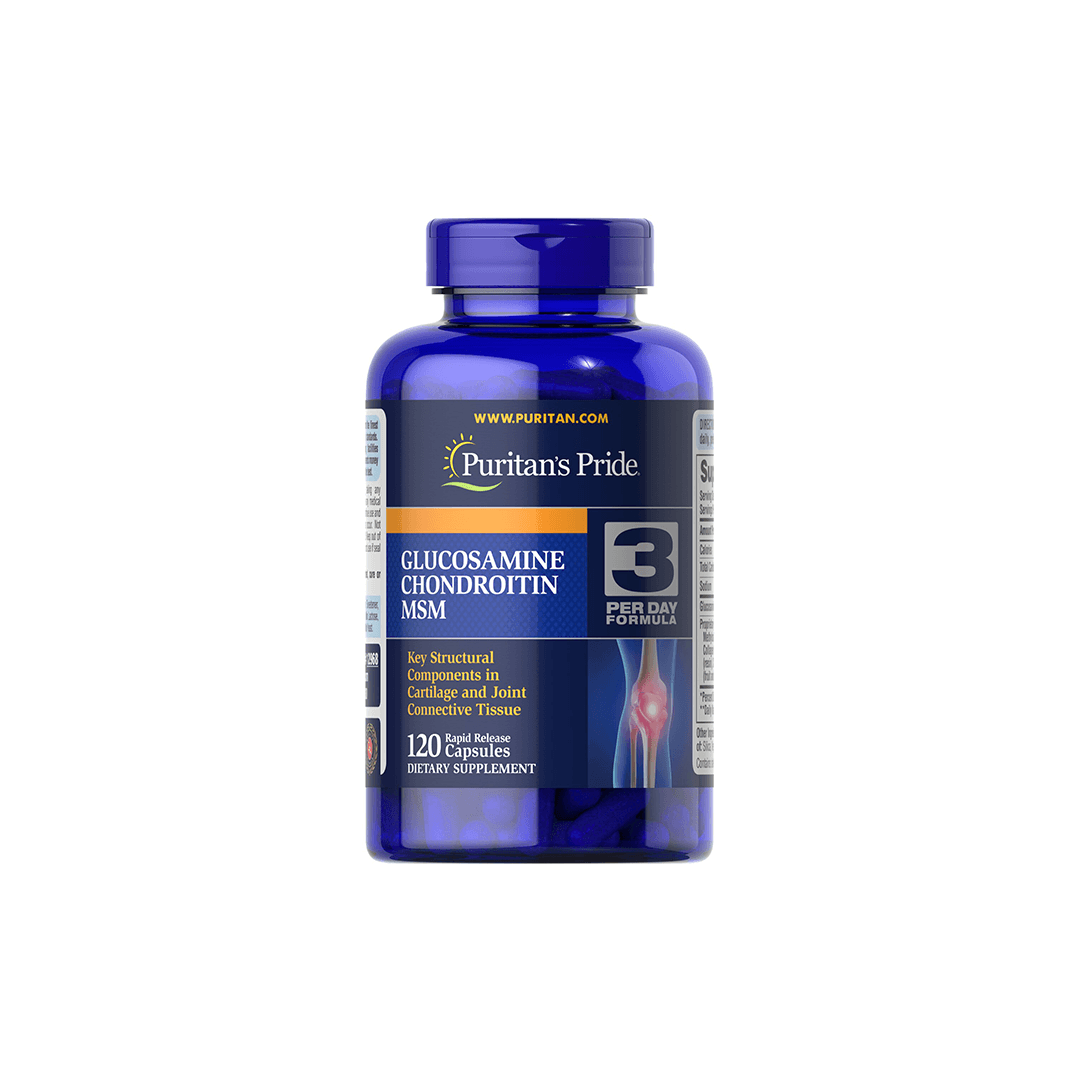 Glucosamine Chondroitin MSM (3 Per Day Formula) 120 Capsules
