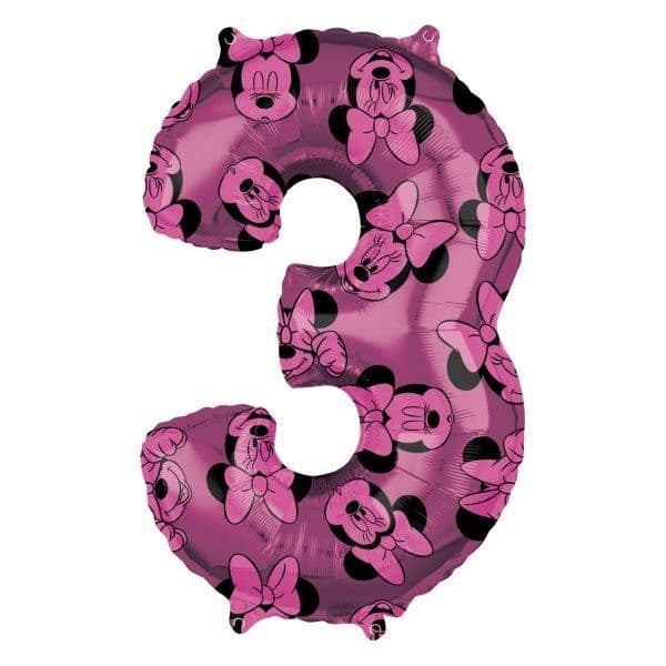 Amscan Balão Foil 26" Nº 3 Minnie - 044013801