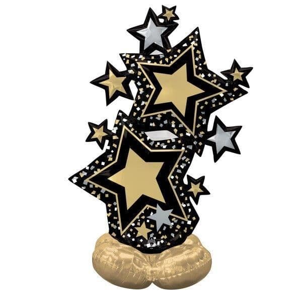 Amscan Balão Airloonz Star Cluster Black And Gold 149cm