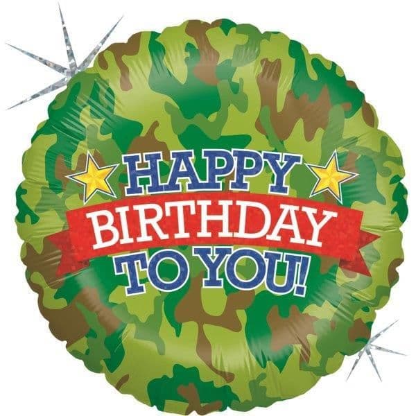 Grabo Balão Foil 18" Camuflado Holográfico Hb - 460086919
