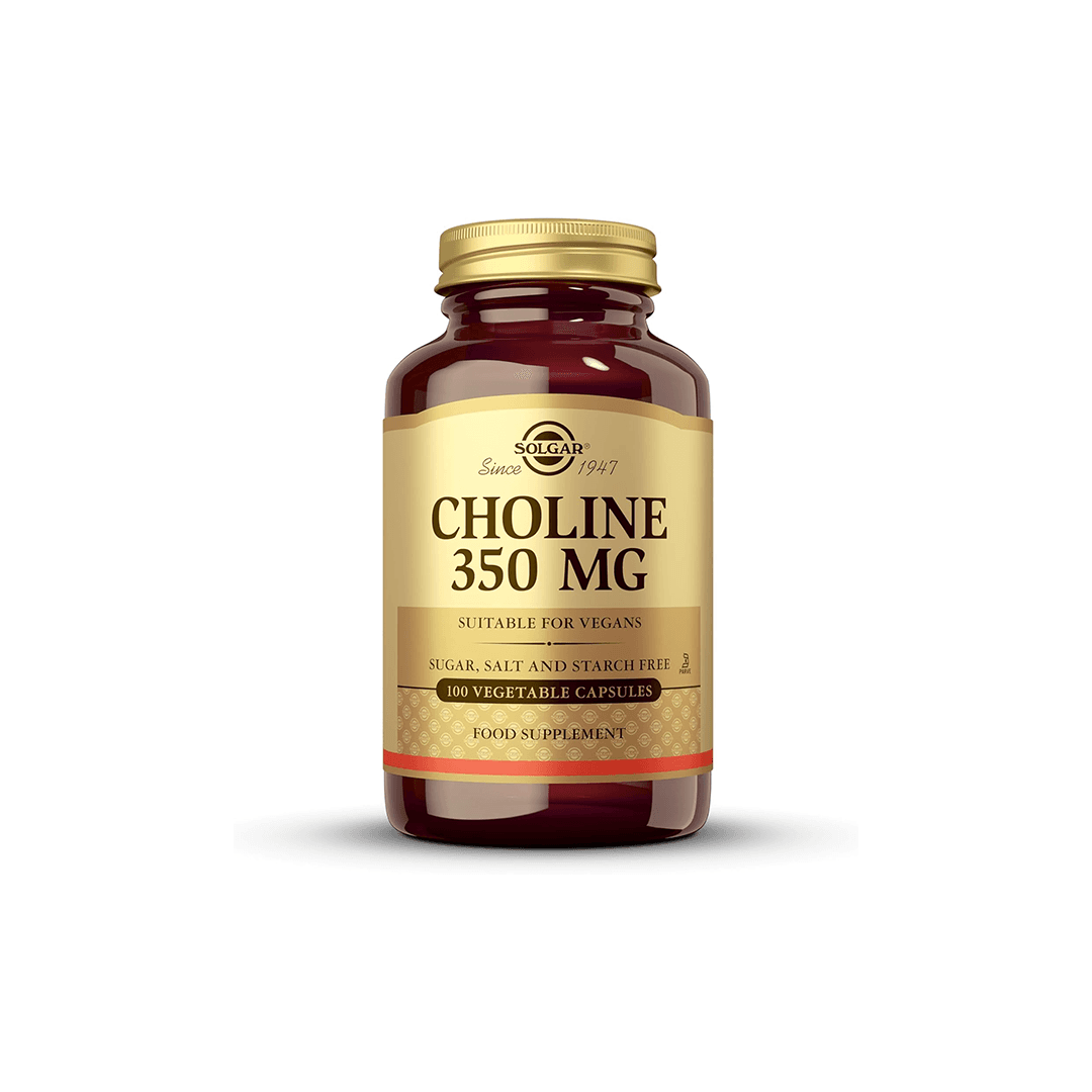 Solgar Choline 350mg 100 Cápsulas Vegetais