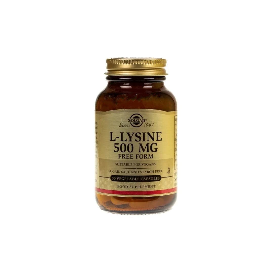 L-Lysine 500 mg 50 Vegetable Capsules