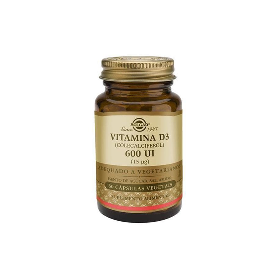 Solgar Vitamin D3 600Ui 15Mcg 60 Cápsulas