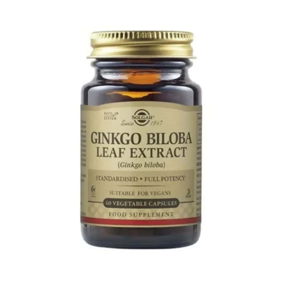 Solgar S.F.P. Ginkgo Biloba Leaf Extract 60 Cápsulas