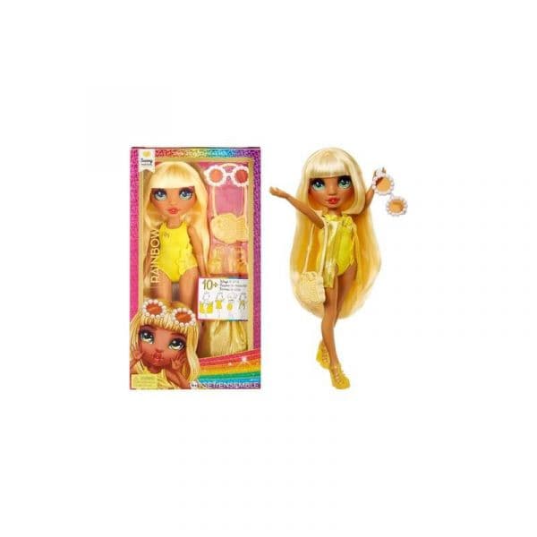 Rainbow High Swim & Style Fashion Sunny Amarelo