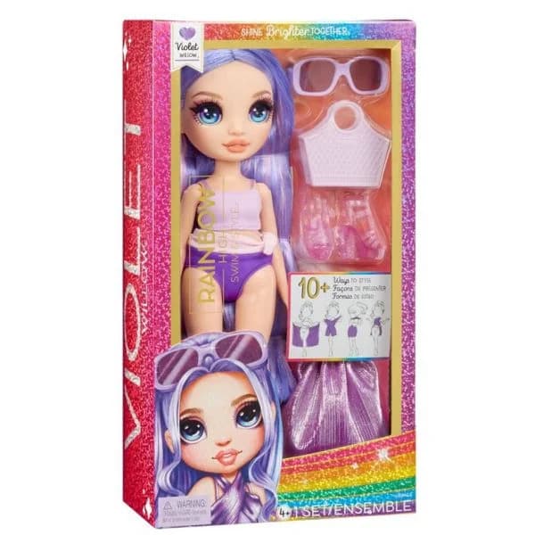 Rainbow High Swim & Style Fashion Doll Violet