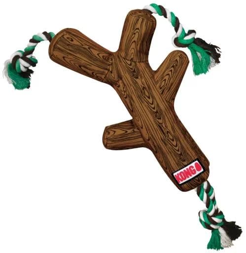 KONG Brinquedo Mordedor Fetchstix com Cordas e Apito