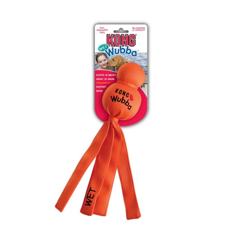 KONG Brinquedo-Mordedor para cães de Neopreno Wubba Wet