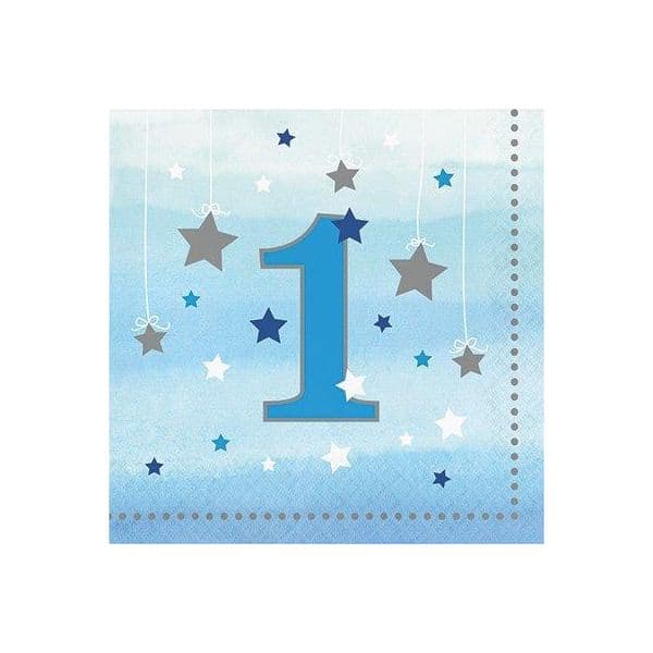 Creative Converting Guardanapos 33cm One Little Star Azul - 120322232