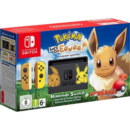 Consola Nintendo Switch Pokémon Let's Go, Eevee + Poké Ball Plus