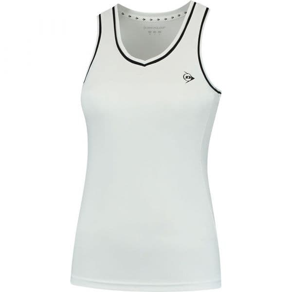 Dunlop Club Sleeveless T-shirt Branco S Mulher