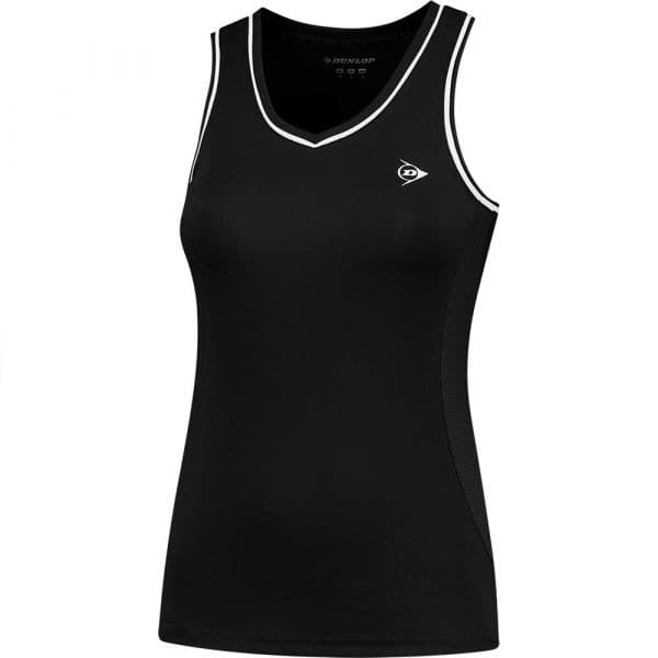 Dunlop Club Sleeveless T-shirt Preto S Mulher