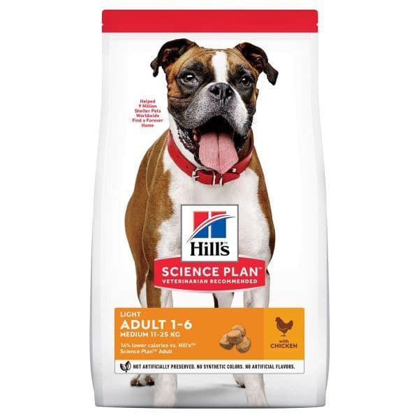Hill's Science Plan Light Adult Medium Chicken 2,5Kg