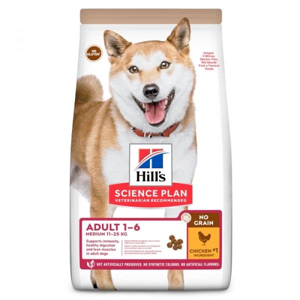 Hill's Science Plan Adult Medium No Grain Chicken 14Kg