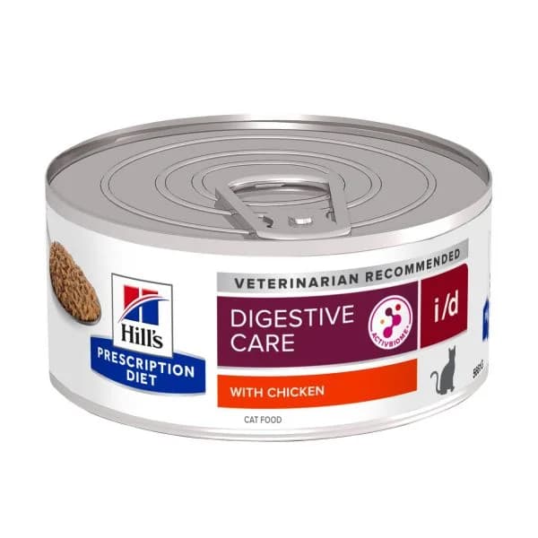 Ração Húmida Hill's Prescription Diet Feline i/d Digestive Care Frango Patê 156g