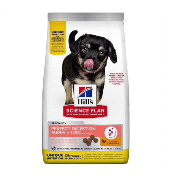 Hill's Science Plan Perfect Digestion Puppy Medium Chicken 14Kg
