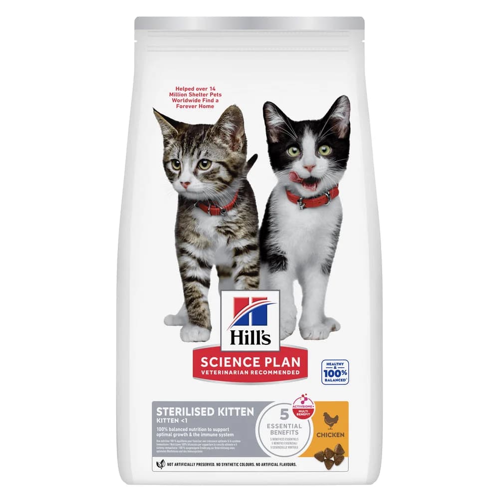 Hills Gato Gatinho Esterilizado Frango - Ração seca para gato esterilizado