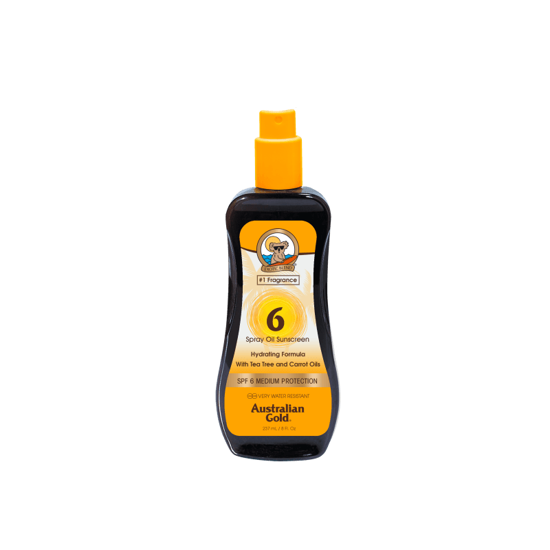 AUSTRALIAN GOLD SUNSCREEN SPF6 spray carrot oil formula 237 ml