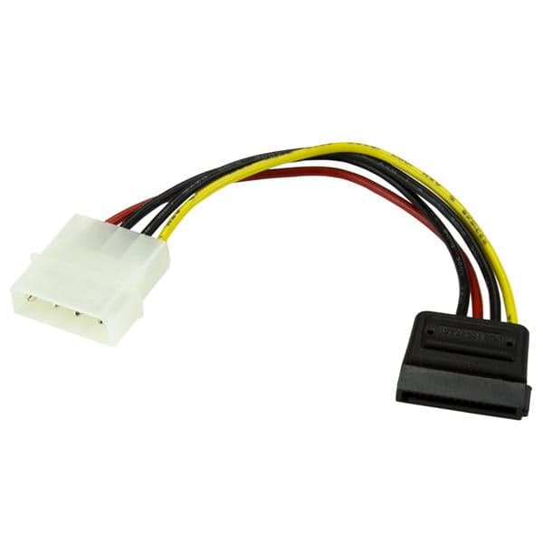 Startech Cabo de Alimentação Molex 4 Pin Macho - Sata 15 Pin Macho (15 cm) - Satapowadap