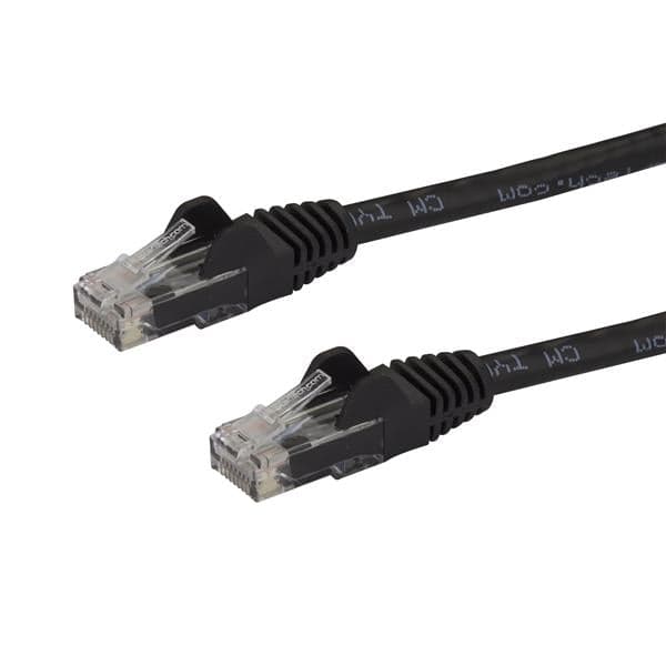 StarTech.com N6PATCH100BK cabo de rede Preto 30,5 m Cat6 U/UTP (U