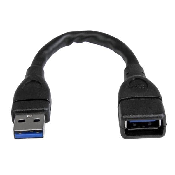 StarTech.com Cabo de extensão USB 3.0 A-para-A - 15 cm, preto