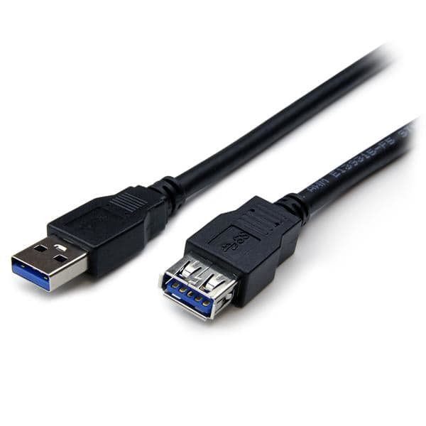 StarTech.com USB3SEXT2MBK cabo USB 2 m USB 3.2 Gen 1 (3.1 Gen 1)