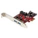 StarTech.com Placa USB 3.0 PCI Express de 4 portas - 2 externas, 2 internas - alimentação SATA
