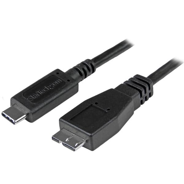 Startech Cabo usb C Macho - Micro-usb B Macho (50 cm) Preto - USB31CUB50CM
