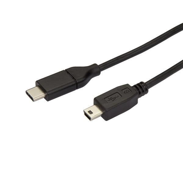 Startech Adaptador usb C Macho - Mini-usb B Macho (2 Mts) Preto - USB2CMB2M