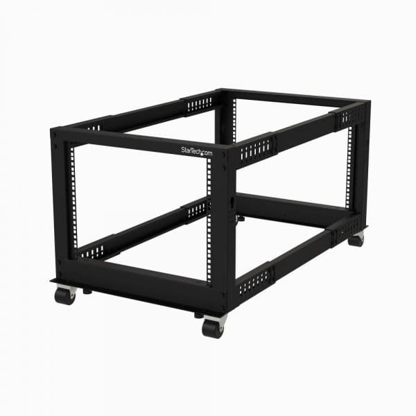 Startech Rack de Estrutura Aberta 8U 4 Colunas Ajustável de 22 a 40IN