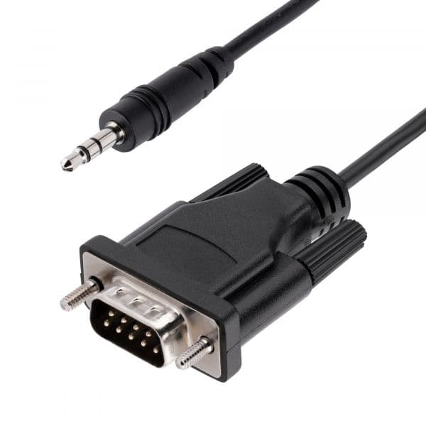 Startech 9M351M-RS232-CABLE Cabo de Rede 3.5mm para DB9 RS232 Macho 1m Preto