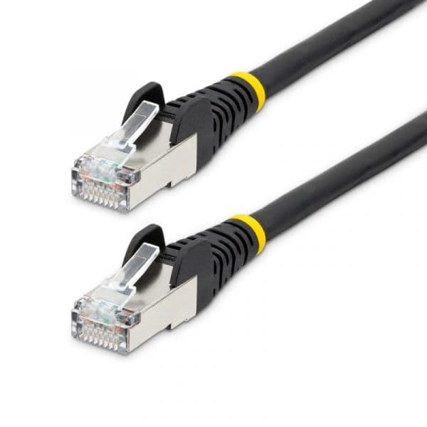 startech Cabo Ethernet StarTech.com 10m Cat6a S/FTP LSZH Preto PoE++ 100W RJ-45 Snagless