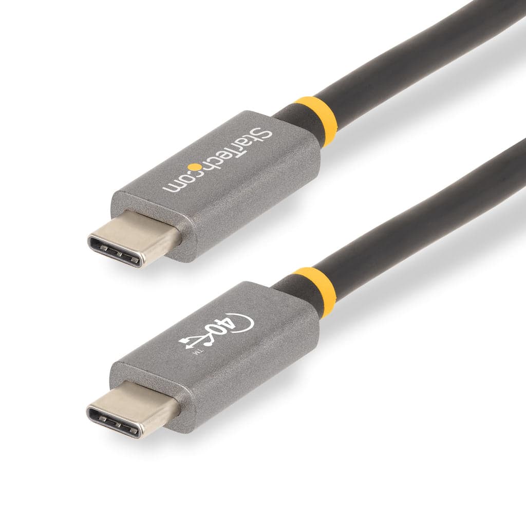 StarTech.com CC1M-40G-USB-CABLE cabo USB 1 m USB4 Gen 2x2 USB C