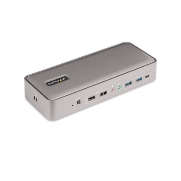 Startech Docking Station KVM 129UE-USBC-KVM-DOCK Dual 4K 60Hz Display USB-C Hub Power Delivery Gigabit Ethernet