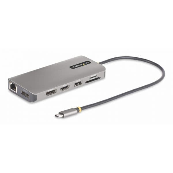 Startech Estação de Acoplamento / Adaptador USB-C / Hub USB 154B-USBC-MULTIPORT Preto Cinzento Tre Monitor 100W