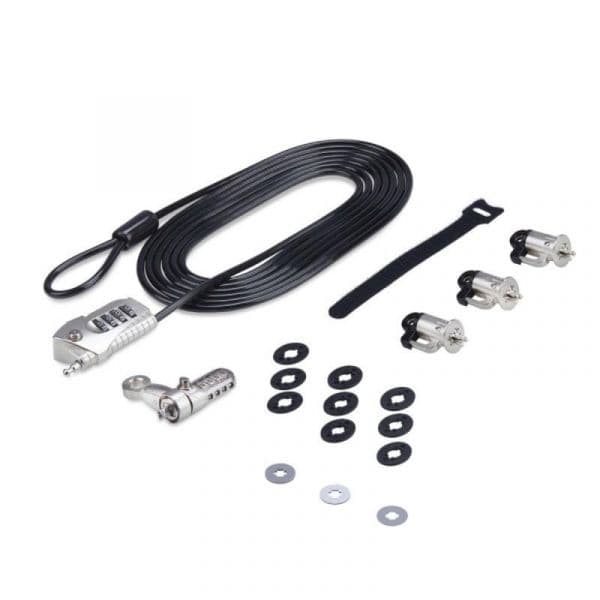 Kit de Cadeado Kensington StarTech.com com Cabo de Aço 3m para 3 Dispositivos