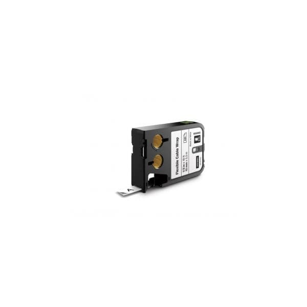 Dymo Fita XTL Flexible p/ Cabos 12MM Black/White 186880
