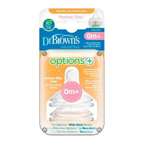Dr. Brown's Tetina Boca Larga Prematuros