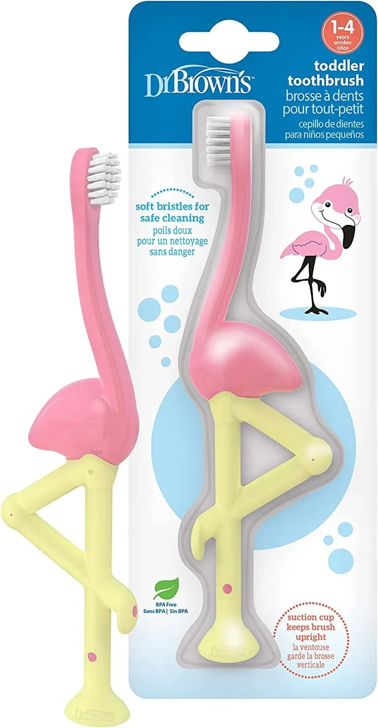 Dr Browns Escov Dent Flamingo 1-4 Anos
