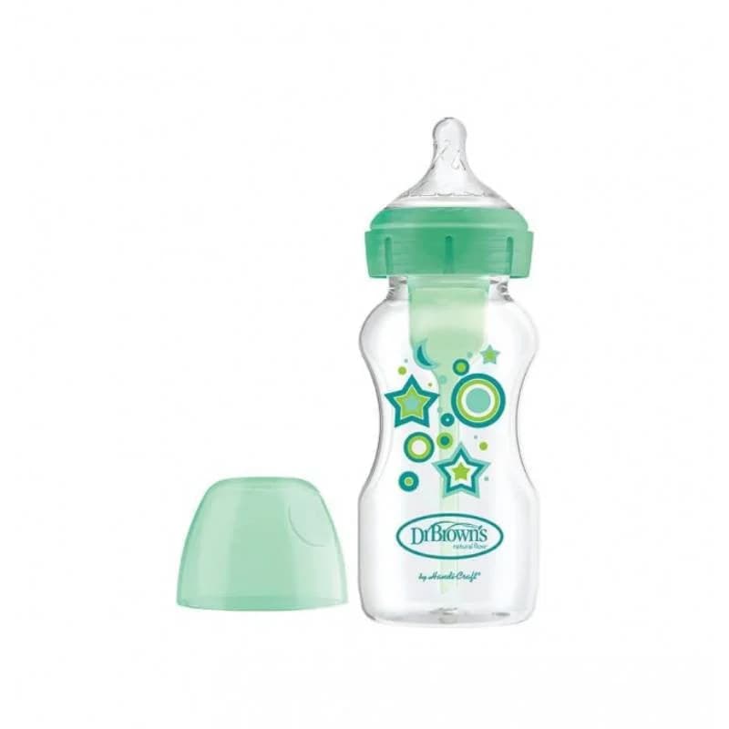 Dr Brown's Options Biberão Largo Verde Tetina Silicone 270ml