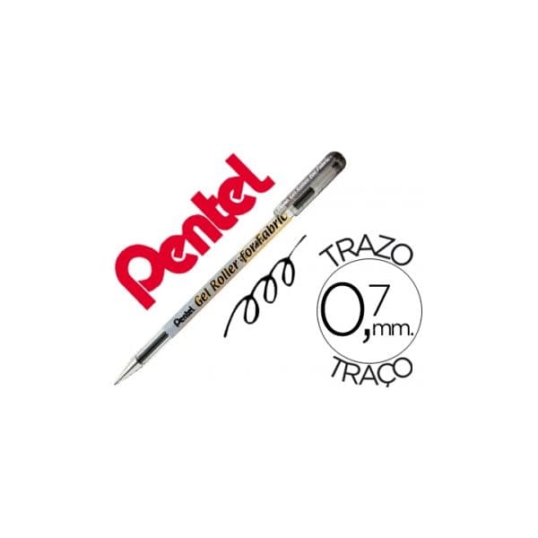 Pentel Caneta Roller p/ Tecido BN15 Preto - BN15-A