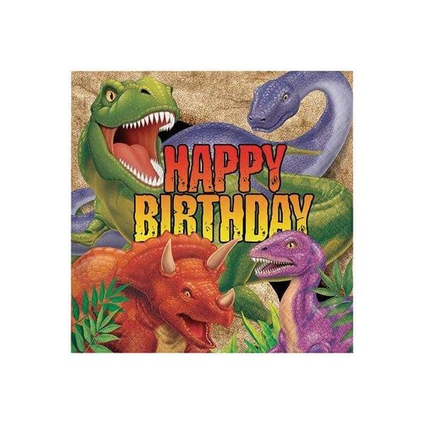 Creative Converting Guardanapos Dinossauros Happy Birthday - 120661012