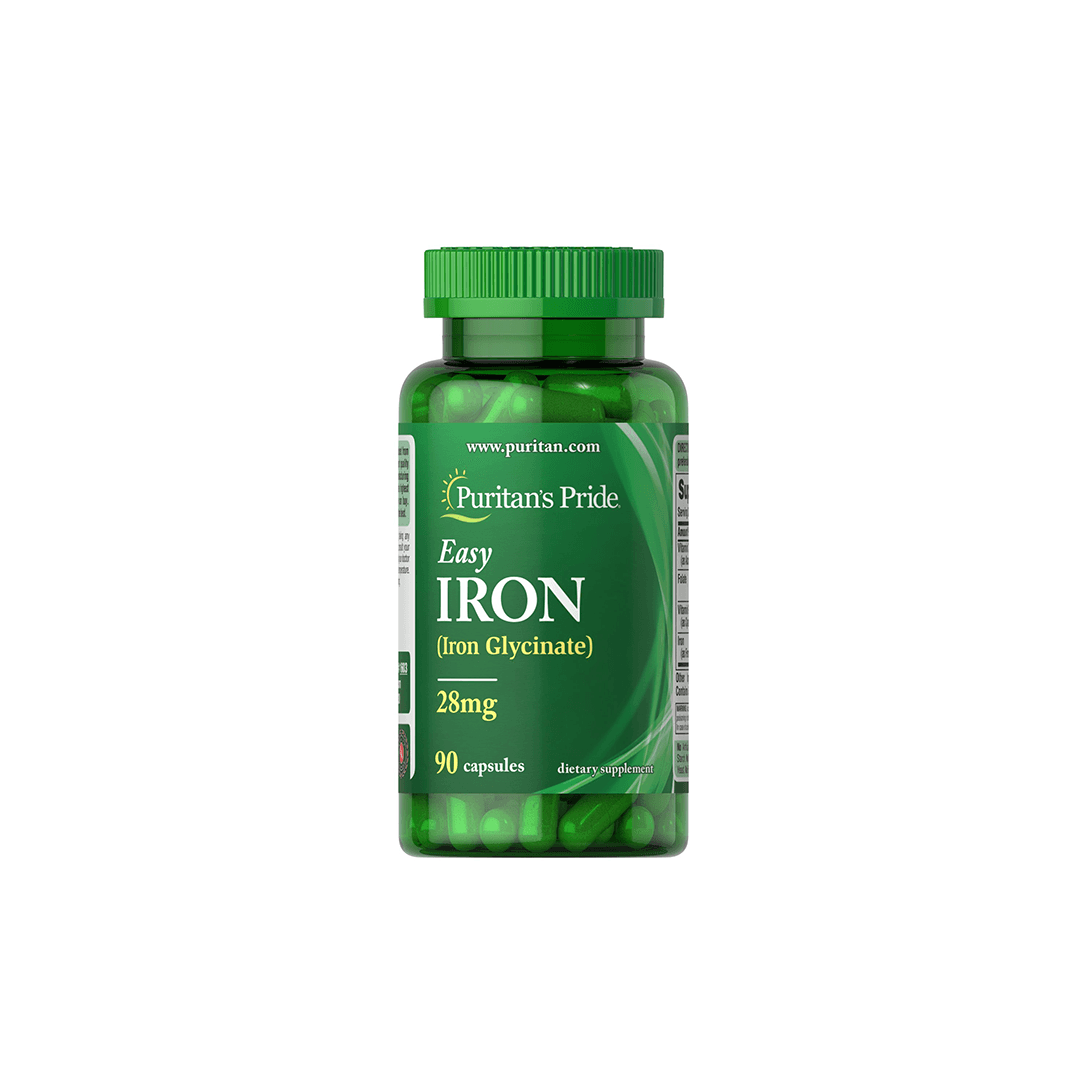 Easy Iron (Iron Glycinate) 28 mg 90 Capsules