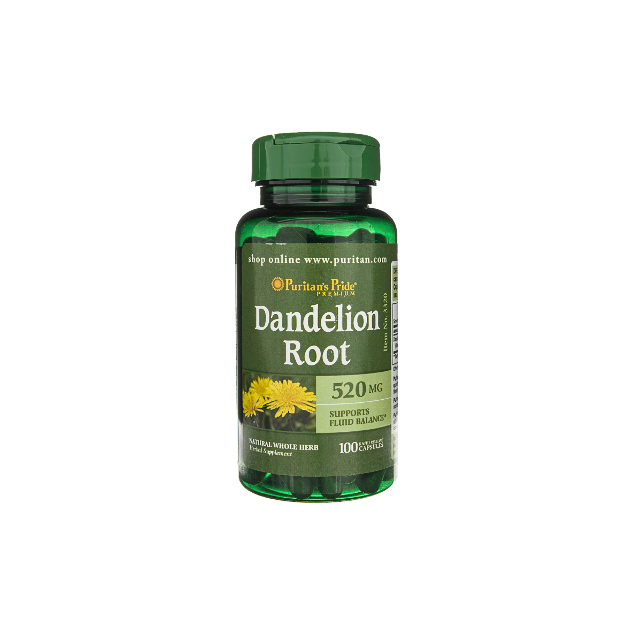 Dandelion Root - 520 mg 100 caps